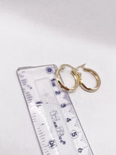 ARRACADA DISEÑO FACETADO - 2 CM  x 4 MM - ORO 10K