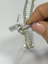 DIJE DE CRUZ CON ZIRCONIA - AZA ABIERTA - PLATA .925