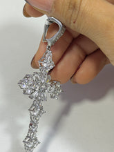 DIJE DE CRUZ RESPLANDOR CON ZIRCONIA - AZA ABIERTA PLATA .925