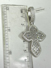 DIJE DE CRUZ CURVA CON ZIRCONIA - PLATA .925