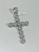 DIJE CRUZ BOLEADA CON ZIRCONIA - PLATA .925