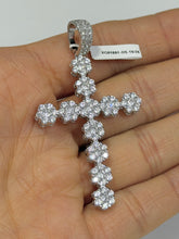 DIJE CRUZ BOLEADA CON ZIRCONIA - PLATA .925
