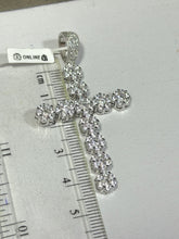 DIJE CRUZ BOLEADA CON ZIRCONIA - PLATA .925