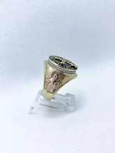 ANILLO MEDALLA SAN BENITO ABAD - ORO 10K