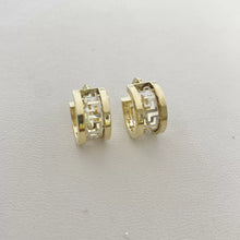 ARRACADA ANCHA CON GRECAS BI COLOR - ORO 10K