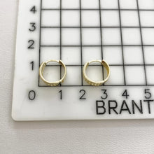 ARRACADA HUGGIE 3 LINEAS ZIRCONIAS - ORO 10K