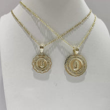 CADENA CON MEDALLA VIRGEN DE GUADALUPE MARGEN ONDAS (2 TAMAÑOS) - ORO 10K