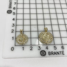 CADENA CON MEDALLA VIRGEN DE GUADALUPE MARGEN ONDAS (2 TAMAÑOS) - ORO 10K