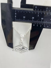 CADENA CON DIJE DE BIRRETE ZIRCONIAS PARA GRADUACIÓN- MOD. 2 - PLATA .925