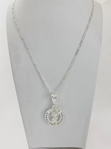 CADENA CON DIJE GRADUACIÓN - KINDER - PLATA .925