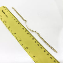 ESCLAVA PLACA DOBLE ROMBO - 20 cm x 4 mm - ORO 10K