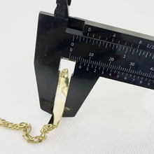 ESCLAVA PLACA DOBLE ROMBO - 20 cm x 4 mm - ORO 10K