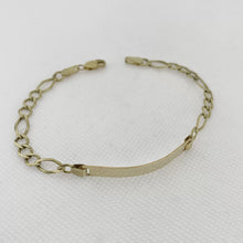 ESCLAVA PLACA FIGARO CART - 19.5 cm x 5 mm - ORO 10K