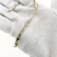 ESCLAVA GUCHI ORO FLORENTINO - 17.5 cm x 4 mm - ORO 10K