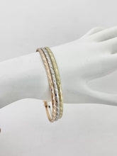 PULSERAS TRIO / FIN DE SEMANA EN 3 COLORES DE ORO - 6.7 cm - ORO 10K