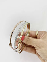 PULSERAS TRIO / FIN DE SEMANA EN 3 COLORES DE ORO - 6.7 cm - ORO 10K