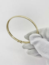 ARO OVALADO - LISO - 6.8 cm x 6 mm - ORO 10K