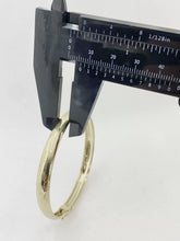 ARO OVALADO - LISO - 6.8 cm x 6 mm - ORO 10K