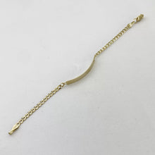 ESCLAVA PARA BEBÉ / NIÑO ESTILO BARBADO - 14 CM - ORO 10K