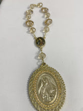 MISTERIO CRISTAL LUNETA CON MEDALLA VIRGEN GUADALUPE