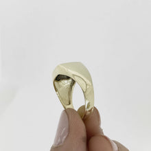 ANILLO CUADRO TIPO ÓNIX SINTETICA - ORO 10K