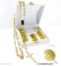 JUEGO DE ARRAS CHAPA DE ORO MEDIANAS - VIRGEN GPE