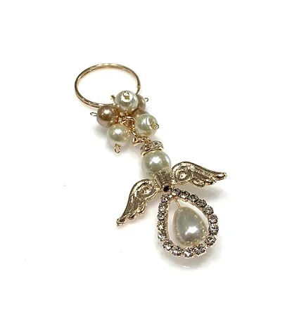 LLAVERO ANGEL GOTITA PERLIZADA