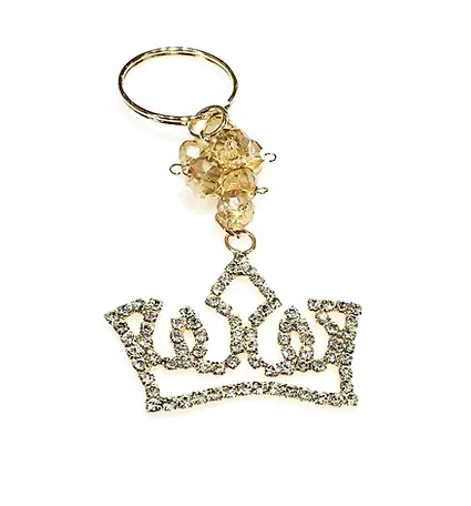 LLAVERO CORONA PIEDRITAS - RECUERDOS PARA 15 AÑOS