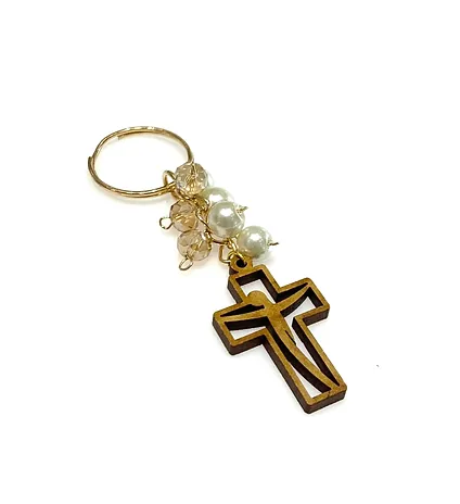 LLAV. CRUZ SILUETA CRISTO MDF