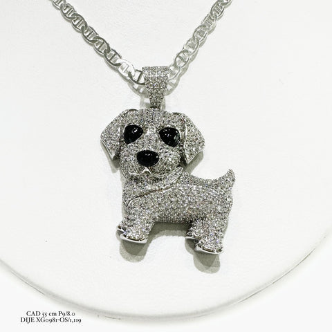 DIJE PERRO (MODELO 1) - PLATA .925