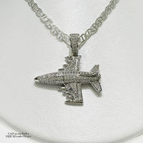 DIJE AVIONETA ZIRCONIA ITALY