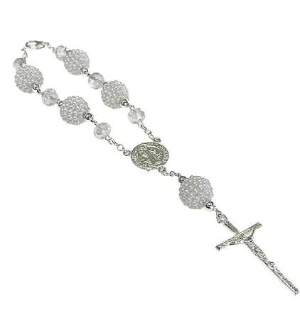 MISTERIO PERLA BORREGO CON CRISTO PLATEADO