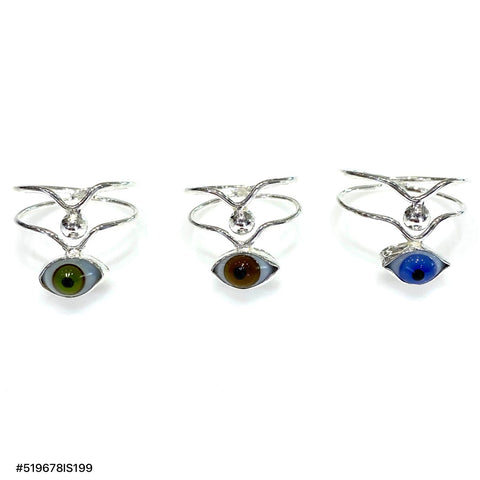 ANILLO OJO CON DISEÑO ALAMBRE - PLATA .925