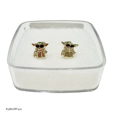 BROQUEL BABY YODA - ORO 10K