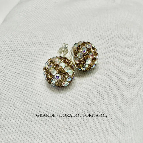 BROQUEL BOLA DE FUEGO (GRANDE) - DORADO-TORNASOL