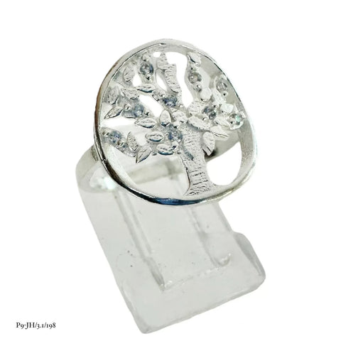 ANILLO ÁRBOL DE LA VIDA EN CÍRCULO