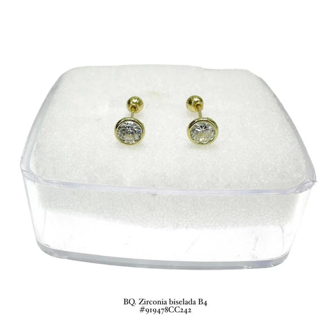 BROQUEL ZIRCONIA BISELADO - ORO 10K - TAMAÑO #3