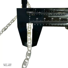 CADENA GUCC. PUNTEADA  7 mm - 55 CM - PLATA .925