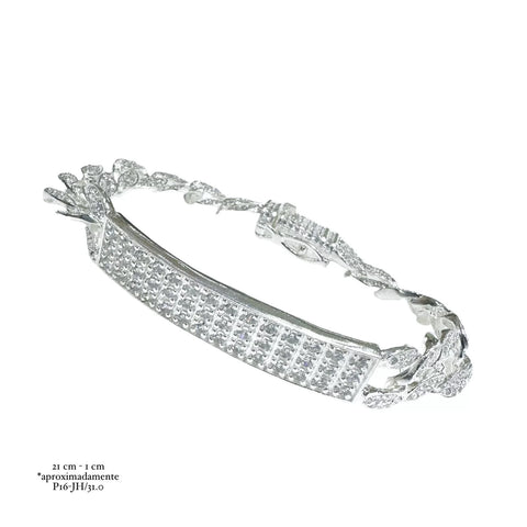 ESCLAVA CON PLACA ZIRCONIA