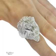 ANILLO LEÓN PLATA .925