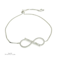 PULSERA INFINITO BAGUETTE - PLATA .925