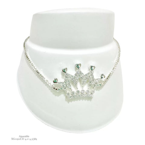 PULSERA CORONA AJUSTABLE - PLATA .925