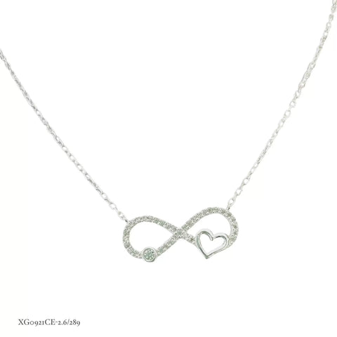 GARGANTILLA CON INFINITO Y CORAZÓN - PLATA .925