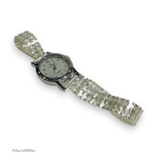 RELOJ EXTENSIBLE PETATILLO CARATULA BLANCA PARA DAMA - PLATA .925