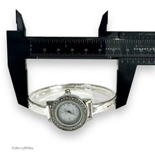 RELOJ ARO CON BROCHE PARA DAMA GRABADO HOJAS - PLATA .925