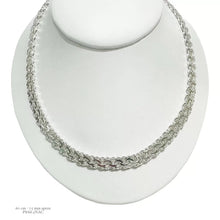 CADENA Y PULSO ESLABÓN CHINO 7.5 MM - PLATA .925