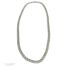 CADENA Y PULSO ESLABÓN CHINO 7.5 MM - PLATA .925