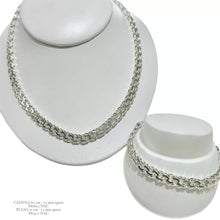 CADENA Y PULSO ESLABÓN CHINO 7.5 MM - PLATA .925