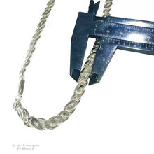 CADENA PERNICHÉ 8 mm - 60 cm- PLATA .925