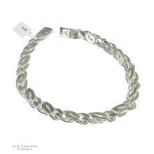 CADENA Y PULSO PERNICHÉ 8 MM - PLATA .925